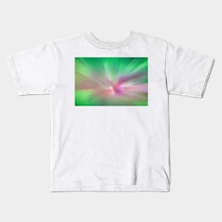 Northern lights corona above in the sky Kids T-Shirt